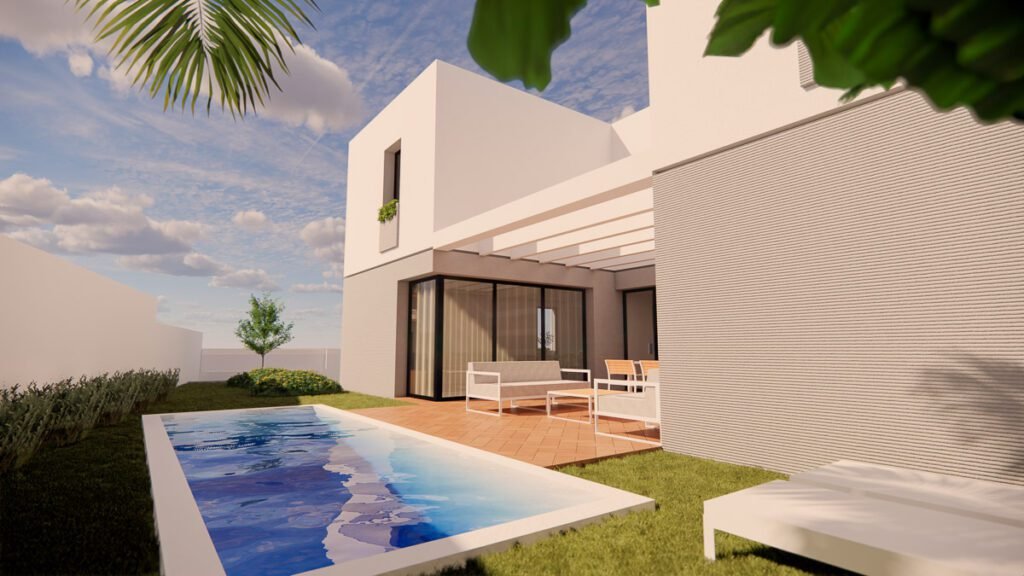Vivienda unifamiliar moderna con piscina y terraza en Almería – MCR Arquitectos.